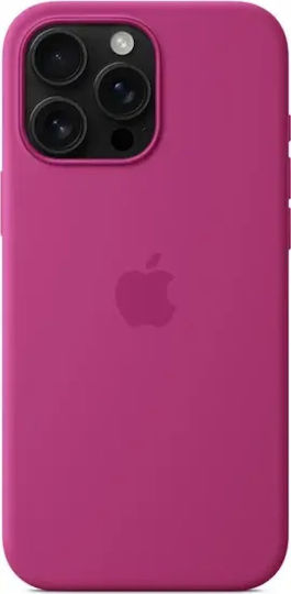 Apple Silicone Case with MagSafe Задна корица Силикон Фуксия (iPhone 16 Pro Max)