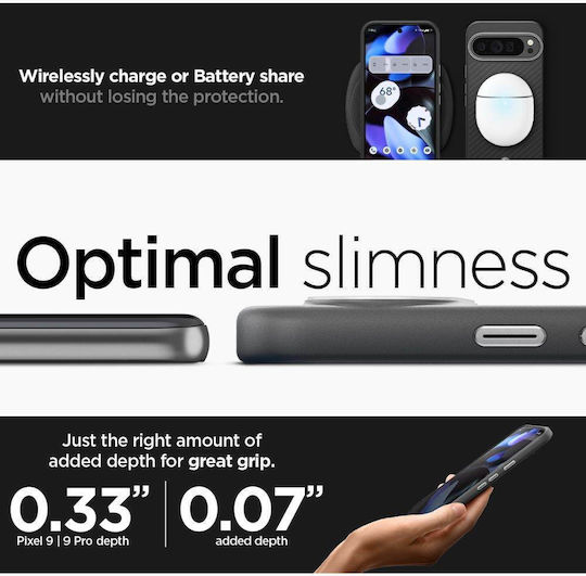 Spigen Enzo Aramid Back Cover Aramid Fiber Μαύρο (Google Pixel 9 Pro XL)