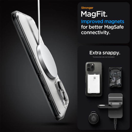 Spigen Ultra Hybrid MagFit Umschlag Rückseite Kunststoff Frost Clear (iPhone 17 Pro / iPhone 16 Pro)