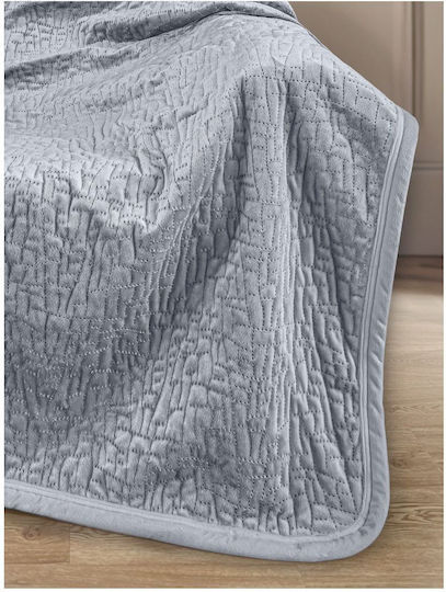 Guy Laroche Bolzano Decken 130x170cm Silber Samt