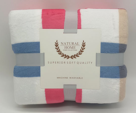 Natural Home Καρό Διπλή 200x240εκ.