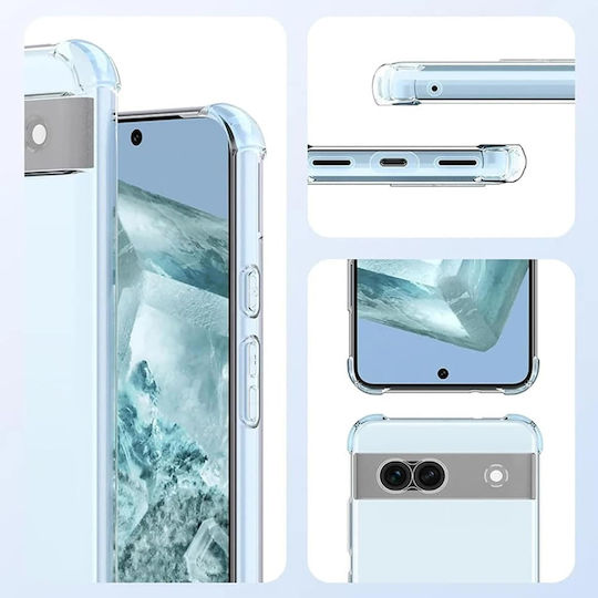 Techsuit Shockproof Clear Задна корица Силикон Прозрачен (Google Pixel 9 / 9 Pro)