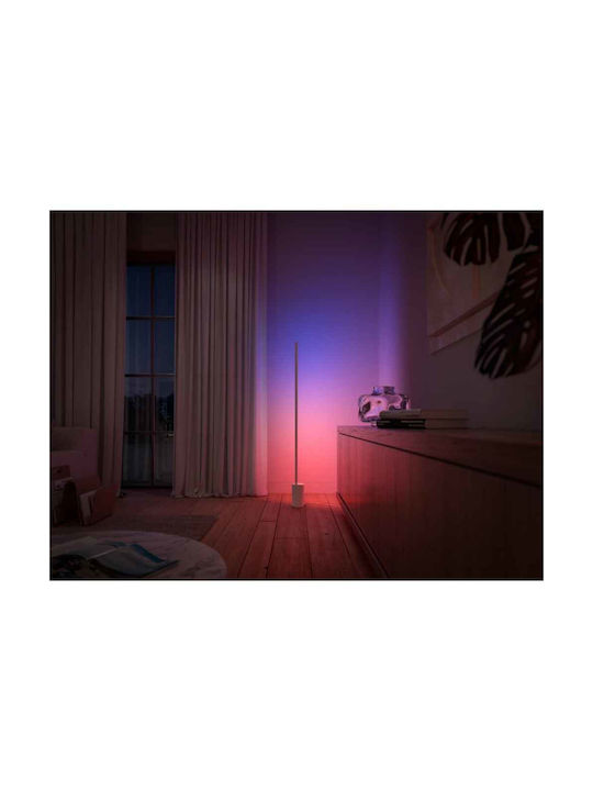 Philips Gradient Signe LED Floor Lamp H145.8xW11.1cm. with RGBW Light 1800lm White