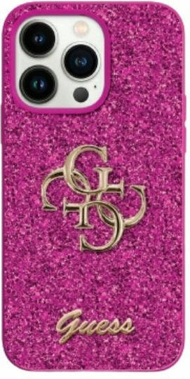 Guess Glitter Fixed Big 4g Back Cover Μωβ (iPhone 16)