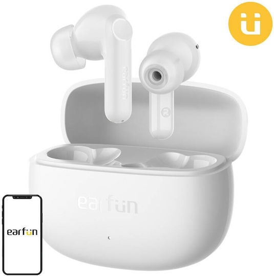 Earfun Air Life In-Ear Bluetooth-Freisprecheinrichtung Kopfhörer mit Schweißresistenz und Ladeetui Weiß
