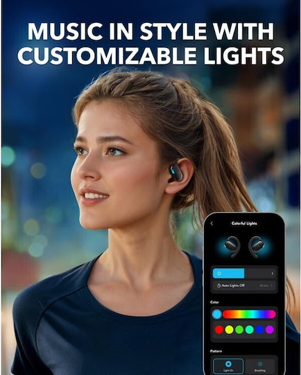 Soundcore by Anker V20i Open Ear Bluetooth Handsfree Earphones with Sweat Resistance and Charging Case Black
