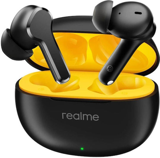 Realme Buds T110 Bluetooth Handsfree Earphones with Sweat Resistance and Charging Case Black