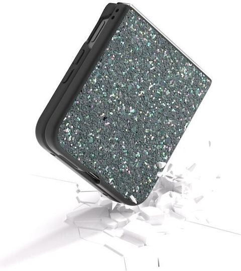 Glitter Powder Книга Пластмаса Черен (Xiaomi Mix Flip)