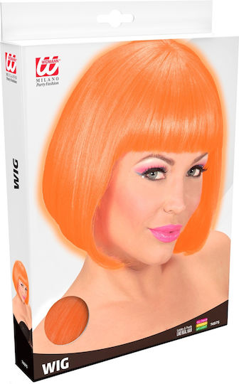 Valentina Neon Карнавална Перука Кариран Orange