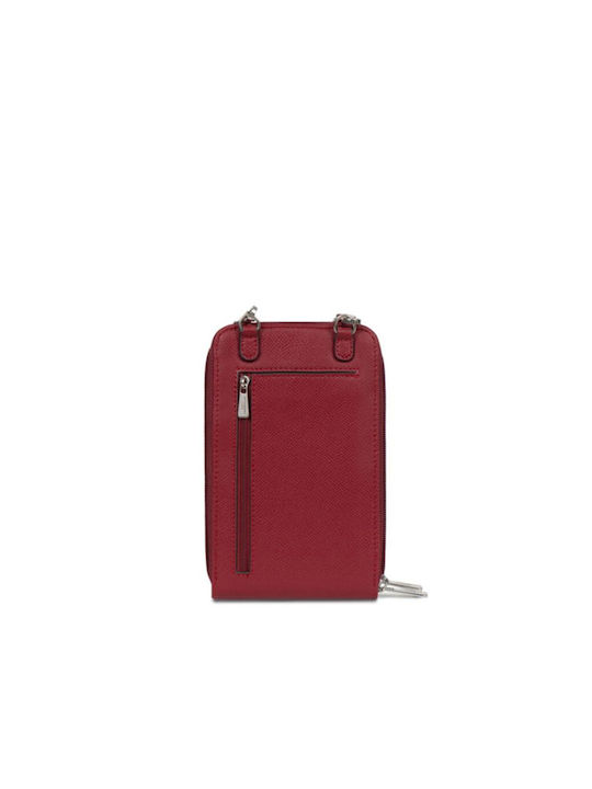 Geantă Dama Cu Barete Încrucișate Burgundy