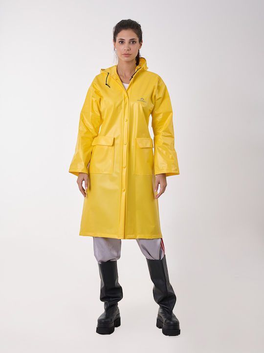 Anorak Αδιάβροχη Καπαρντίνα Γυναικεία Walker X-long Κίτρινο