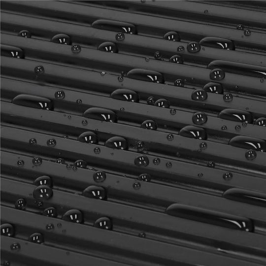 Inox Geschirrabtropfer Schwarz 42x32x15cm