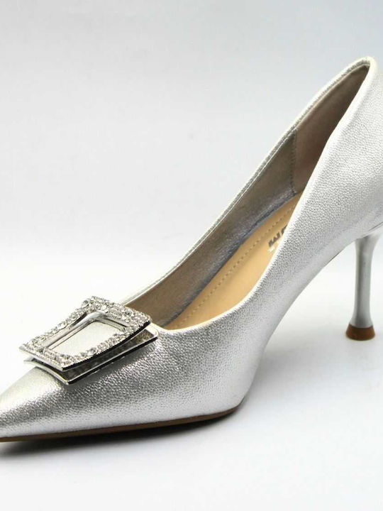 Plato Silver High Heels