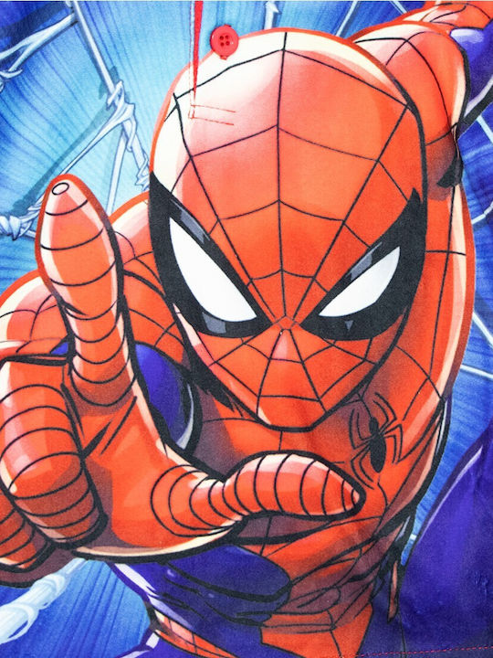Marvel Παιδική Πιτζάμα Χειμωνιάτικη Fleece κόκκινο