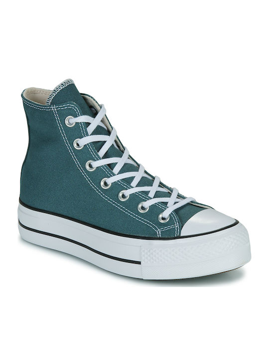 Converse Флатформи Сникърси Зелени