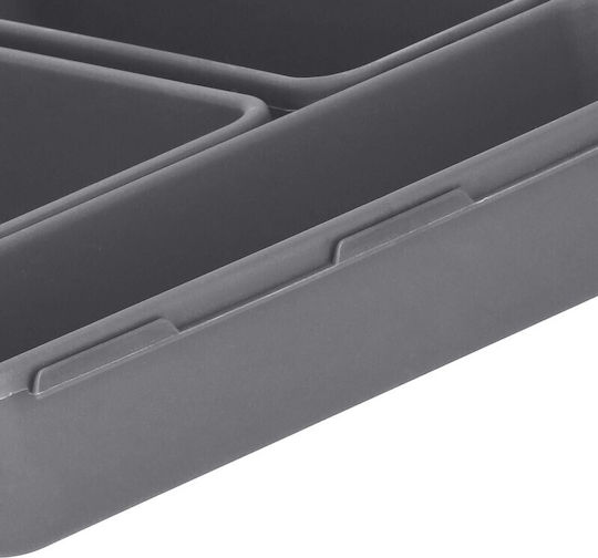 Besteckeinsatz Für Freie Zusammenstellung Kunststoff 23,5cm 8 Stück Grau
