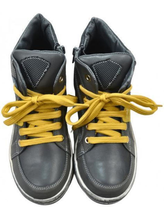 Kids Boots with Laces Gray