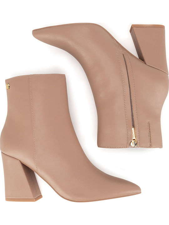 Stiefeletten Damen Beige