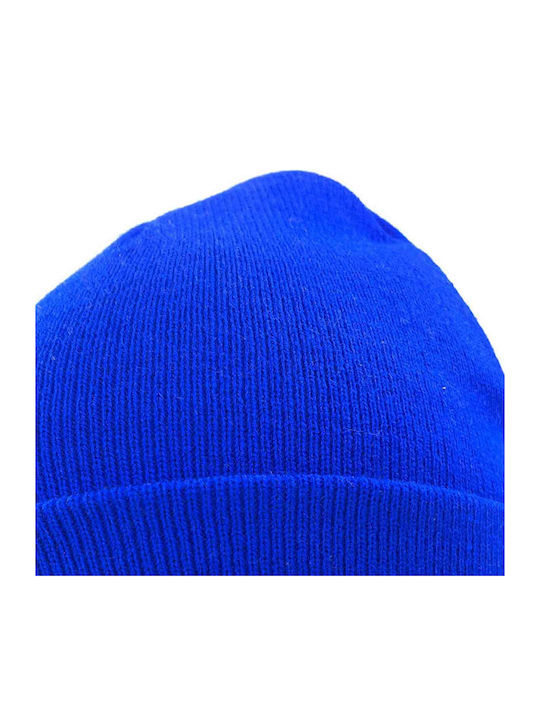 Beanie Unisex Beanie Gestrickt in Blau Farbe