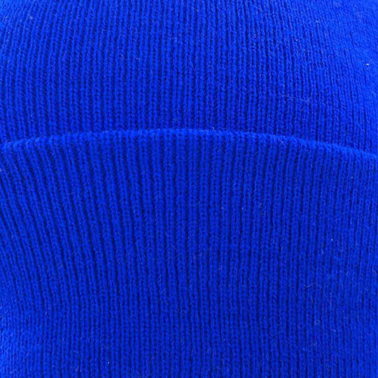 Beanie Unisex Σκούφος Πλεκτός σε Μπλε χρώμα