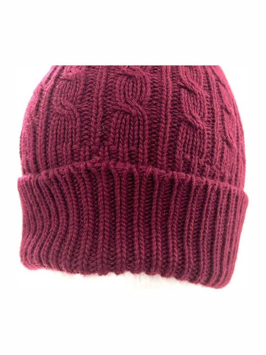 Beanie Unisex Beanie Gestrickt in Rot Farbe