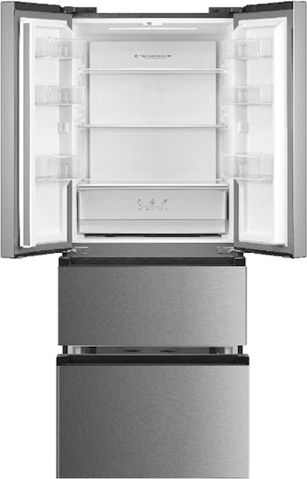 Kumtel Side-by-Side Refrigerator 391lt Total NoFrost H178xW70.3xD68.6cm Inox HMD-402IN
