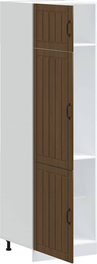 Lucca Кухненска Колона Brown Oak 60x57x207бр