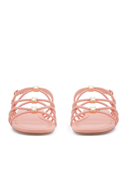 Flache Sandalen für Damen in Rosa Farbe