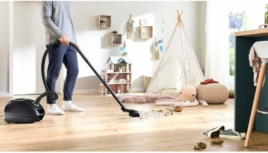 Bosch BGB41BA1 Ηλεκτρική Σκούπα 600W με Σακούλα 4lt Μαύρη