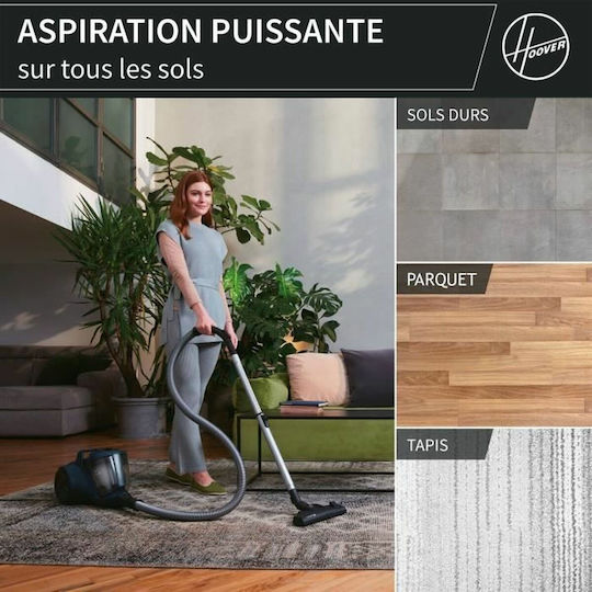 Hoover HP110HM 011 Прахосмукачка 700W С контейнер 2лт Син