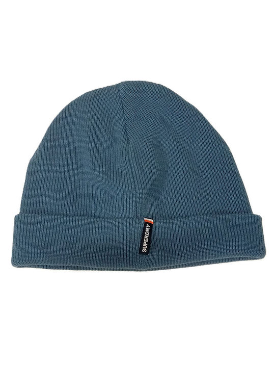 Superdry Logo Beanie Beanie Knitted in Blue color