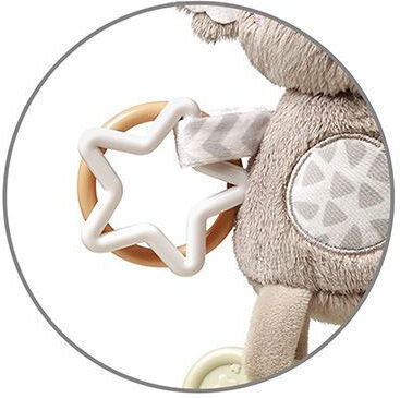 Babyono Teething Rattle from Plastic for 0 Months+