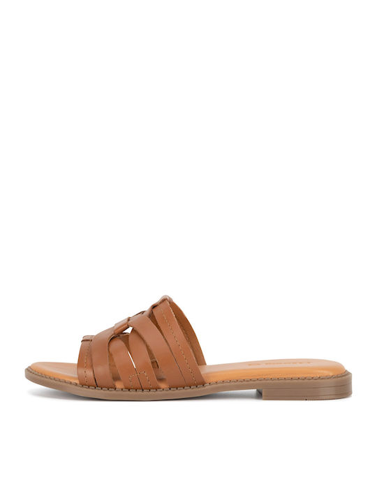 Flache Sandalen für Damen in Braun Farbe