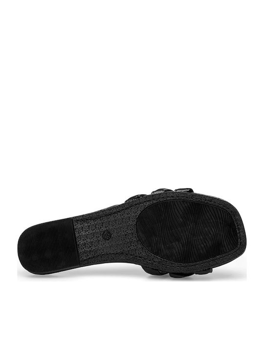 Flache Sandalen für Damen in Schwarz Farbe