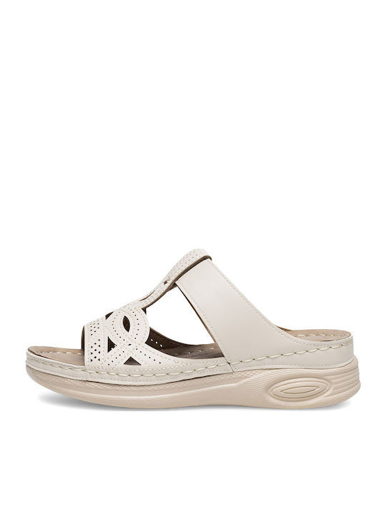 Women's Platform Wedge Sandals Beige