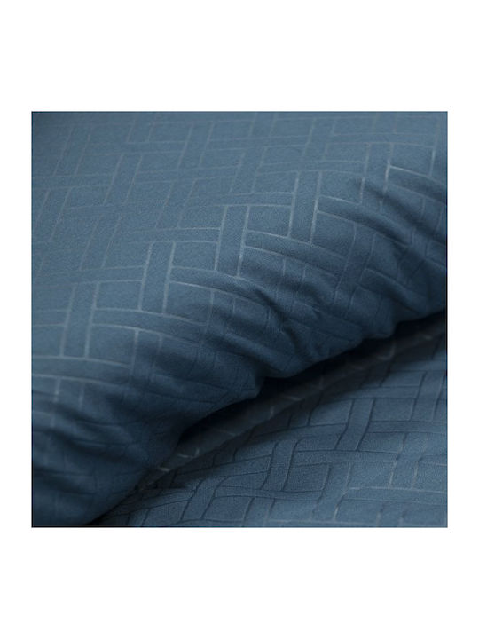 Lino Home Duvet Queen with Microfiber Filling 220x240cm Colcha Blue 120 GSMGsm