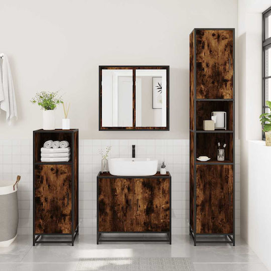 vidaXL Cabinet de baie L35xA37.5xÎ100cm Maro