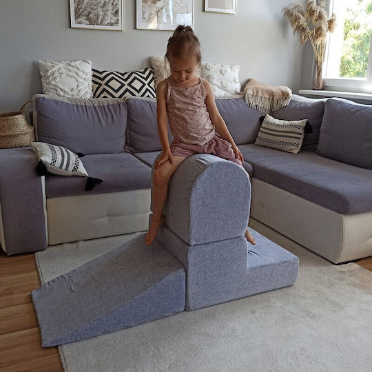 Meow Baby Spielset aus Stoff 90x90x30cm. Gray