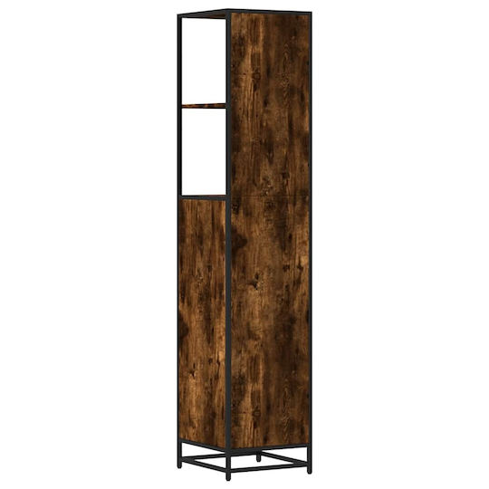 vidaXL Dulap Coloană Pentru Baie Pardoseală M35xA37,5xÎ166cm Maro