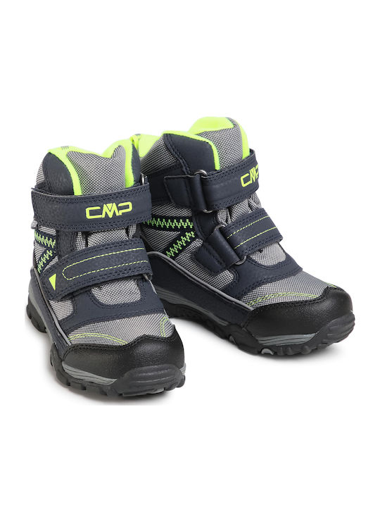 Kids Snow Boots with Velcro Gray