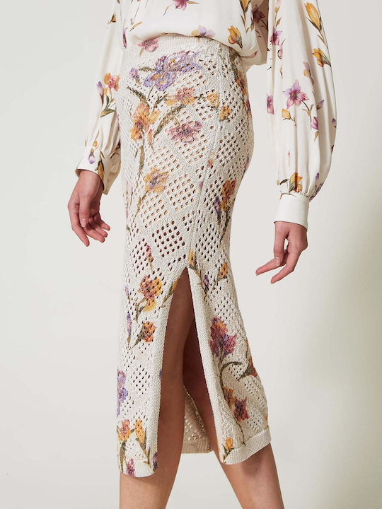 Midi Φούστα Floral Floral Print