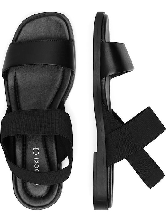 Women's Flat Sandals in Black Color