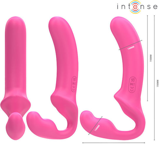 Intense Amy Διπλός Δονητής με Απομακρυσμένο Έλεγχο 20cm Ροζ