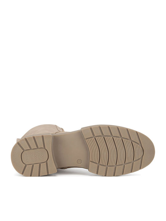 Stiefeletten Damen Beige