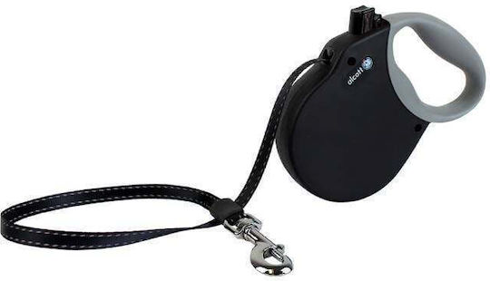 Alcott Foldable Dog Leash/Lead Strap Adventure Medium 5μ. up to 30kg Black/Grey in Black color 5m up to 30kg