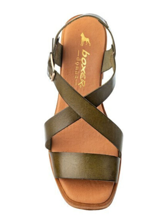 Leather Sandals Green
