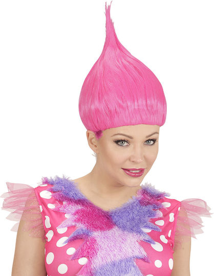 Karnevalsperücke Afro Rosa