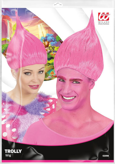 Karnevalsperücke Afro Rosa