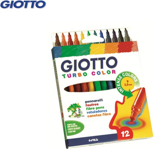 Giotto Turbo Drawing Markers 2.8mm Thin Set 12pcs