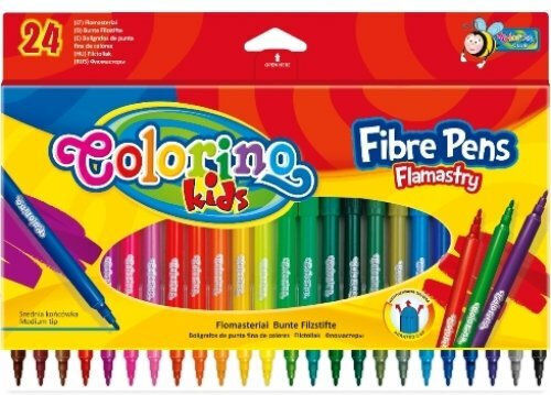 Colorino Kids Μαρκαδόροι Ζωγραφικής 2mm Λεπτοί Σετ 24 χρώματα